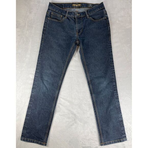 Ring of Fire Jeans Mens 31X30 Slim Fit Dark Wash EUC - Picture 3 of 11